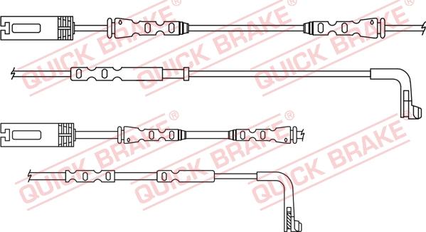 QUICK BRAKE WS 0381 A - Сигнализатор, износ тормозных колодок unicars.by