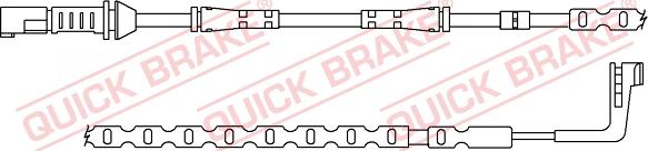 QUICK BRAKE WS 0382 A - Сигнализатор, износ тормозных колодок unicars.by