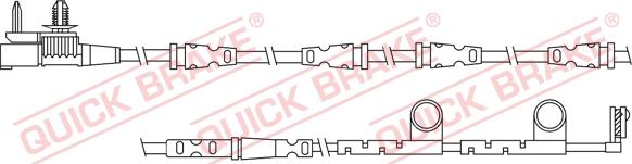 QUICK BRAKE WS 0330 A - Сигнализатор, износ тормозных колодок unicars.by