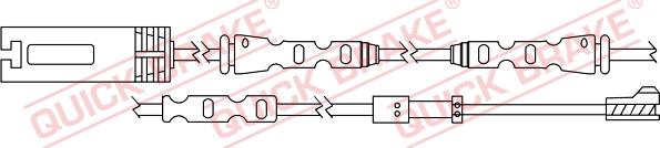 QUICK BRAKE WS 0324 A - Сигнализатор, износ тормозных колодок unicars.by