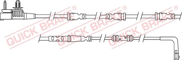 QUICK BRAKE WS 0325 A - Сигнализатор, износ тормозных колодок unicars.by