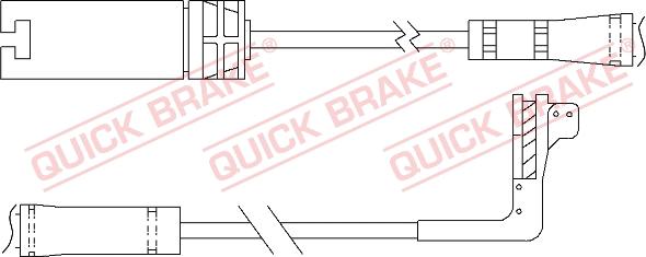 QUICK BRAKE WS 0295 A - Сигнализатор, износ тормозных колодок unicars.by