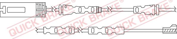 QUICK BRAKE WS 0293 A - Сигнализатор, износ тормозных колодок unicars.by