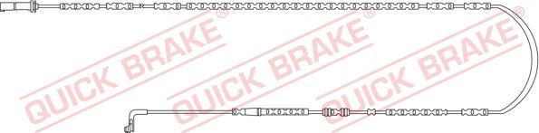 QUICK BRAKE WS 0292 A - Сигнализатор, износ тормозных колодок unicars.by