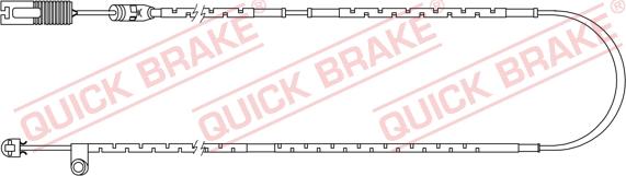 QUICK BRAKE WS 0254 A - Сигнализатор, износ тормозных колодок unicars.by