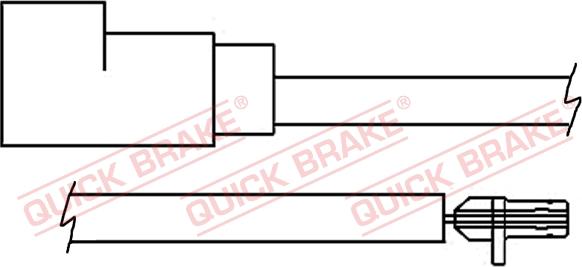 QUICK BRAKE WS 0258 A - Сигнализатор, износ тормозных колодок unicars.by