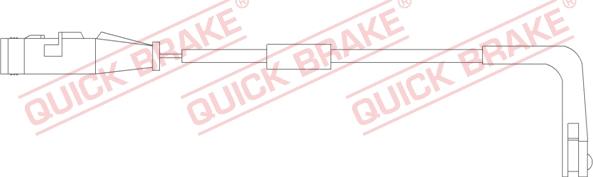 QUICK BRAKE WS 0252 A - Сигнализатор, износ тормозных колодок unicars.by