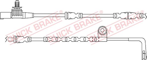 QUICK BRAKE WS0265A - Сигнализатор, износ тормозных колодок unicars.by