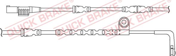 QUICK BRAKE WS 0260 A - Сигнализатор, износ тормозных колодок unicars.by