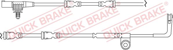 QUICK BRAKE WS 0261 A - Сигнализатор, износ тормозных колодок unicars.by