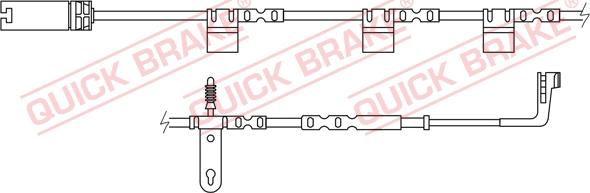 QUICK BRAKE WS 0267 A - Сигнализатор, износ тормозных колодок unicars.by