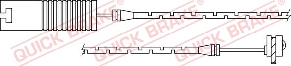 QUICK BRAKE WS 0205 B - Сигнализатор, износ тормозных колодок unicars.by