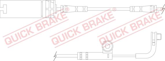 QUICK BRAKE WS 0218 B - Сигнализатор, износ тормозных колодок unicars.by