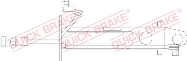 QUICK BRAKE WS 0236 A - Сигнализатор, износ тормозных колодок unicars.by