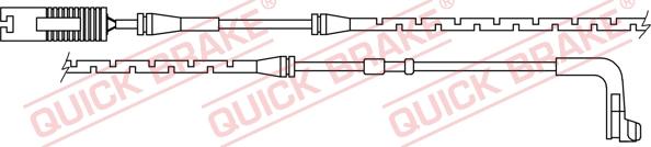 QUICK BRAKE WS 0224 B - Сигнализатор, износ тормозных колодок unicars.by