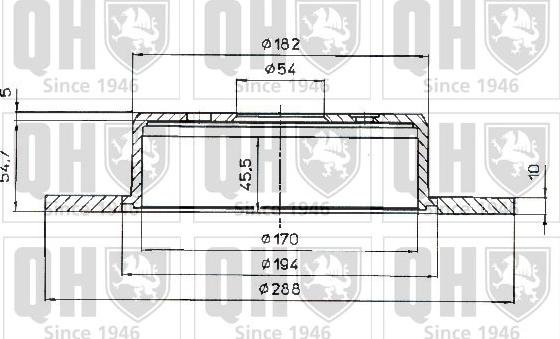 Quinton Hazell BDC4946 - Тормозной диск unicars.by