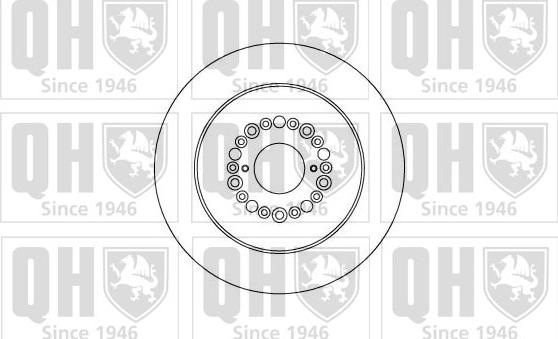 Quinton Hazell BDC4421 - Тормозной диск unicars.by