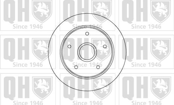 Quinton Hazell BDC4590 - Тормозной диск unicars.by