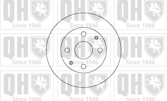 Quinton Hazell BDC4593 - Тормозной диск unicars.by