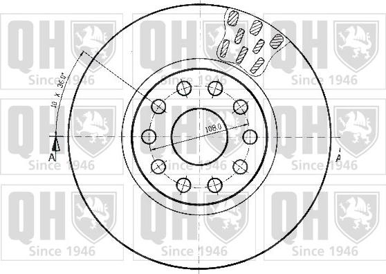 Quinton Hazell BDC4501 - Тормозной диск unicars.by