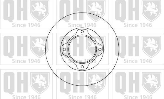 Quinton Hazell BDC4617 - Тормозной диск unicars.by