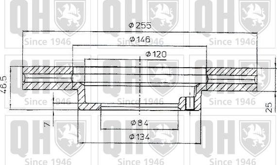 Quinton Hazell BDC4818 - Тормозной диск unicars.by