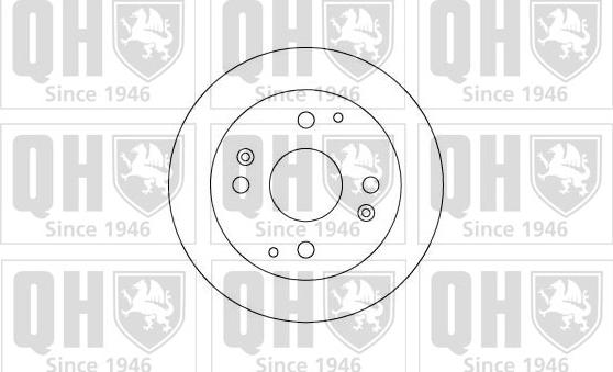 Quinton Hazell BDC4820 - Тормозной диск unicars.by