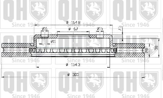 Quinton Hazell BDC4379 - Тормозной диск unicars.by