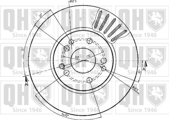 Quinton Hazell BDC4379 - Тормозной диск unicars.by