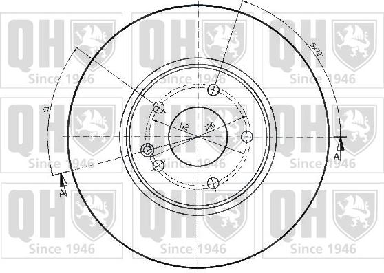 Quinton Hazell BDC4776 - Тормозной диск unicars.by