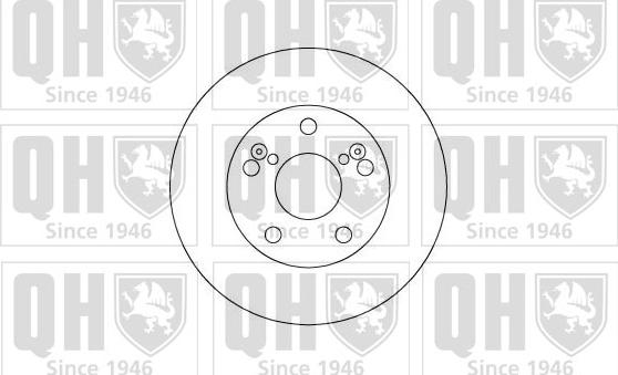 Quinton Hazell BDC5093 - Тормозной диск unicars.by