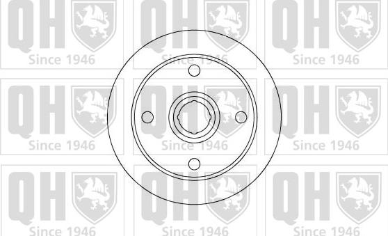 Quinton Hazell BDC5055 - Тормозной диск unicars.by