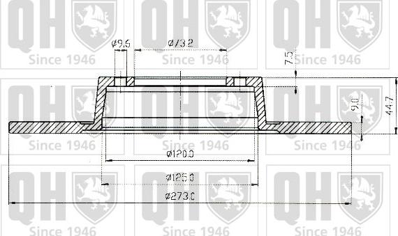 Quinton Hazell BDC1006 - Тормозной диск unicars.by