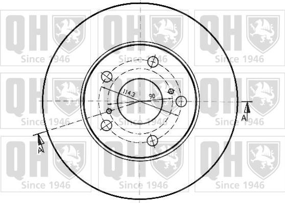 Quinton Hazell BDC3926 - Тормозной диск unicars.by