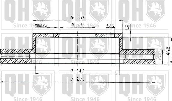 Quinton Hazell BDC3926 - Тормозной диск unicars.by