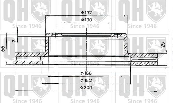 Quinton Hazell BDC3927 - Тормозной диск unicars.by