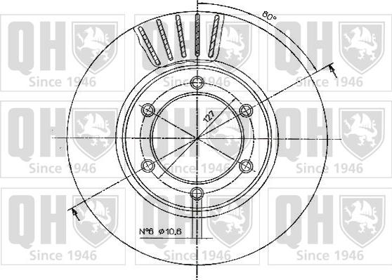 Quinton Hazell BDC3927 - Тормозной диск unicars.by