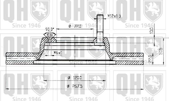 Quinton Hazell BDC3502 - Тормозной диск unicars.by