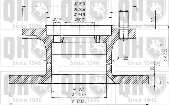 Quinton Hazell BDC3513 - Тормозной диск unicars.by