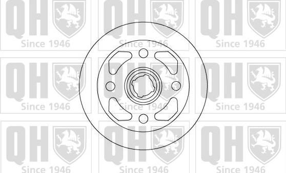 Quinton Hazell BDC3586 - Тормозной диск unicars.by