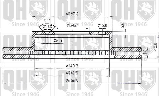 Quinton Hazell BDC3573 - Тормозной диск unicars.by