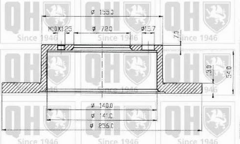 Quinton Hazell BDC3195 - Тормозной диск unicars.by