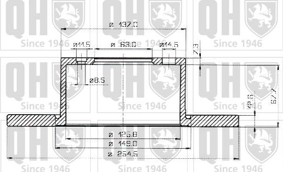 Quinton Hazell BDC3118 - Тормозной диск unicars.by