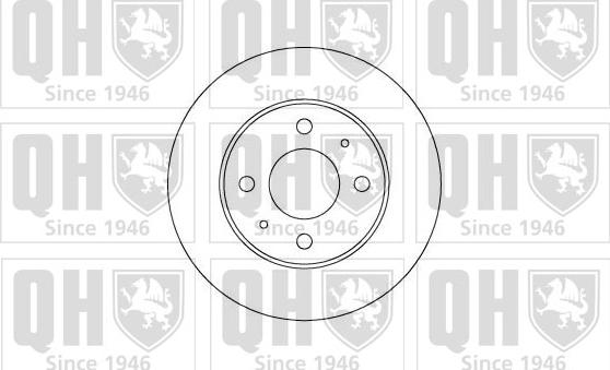 Quinton Hazell BDC3809 - Тормозной диск unicars.by