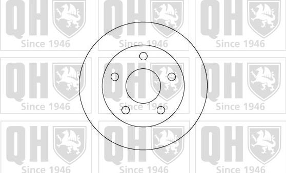 Quinton Hazell BDC3821 - Тормозной диск unicars.by