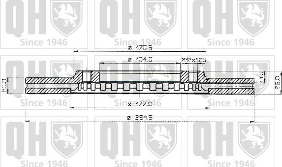 Quinton Hazell BDC3358 - Тормозной диск unicars.by