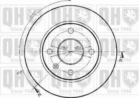 Quinton Hazell BDC3389 - Тормозной диск unicars.by