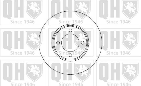 Quinton Hazell BDC3337 - Тормозной диск unicars.by