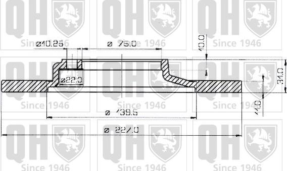 Quinton Hazell BDC3217 - Тормозной диск unicars.by