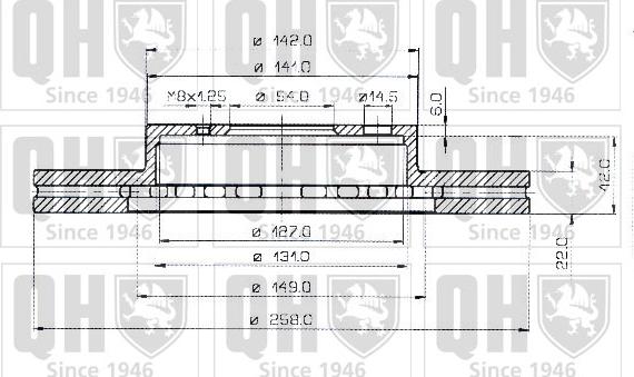 Quinton Hazell BDC3704 - Тормозной диск unicars.by